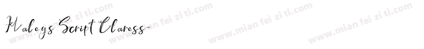 Haleys ScriptClaress字体转换